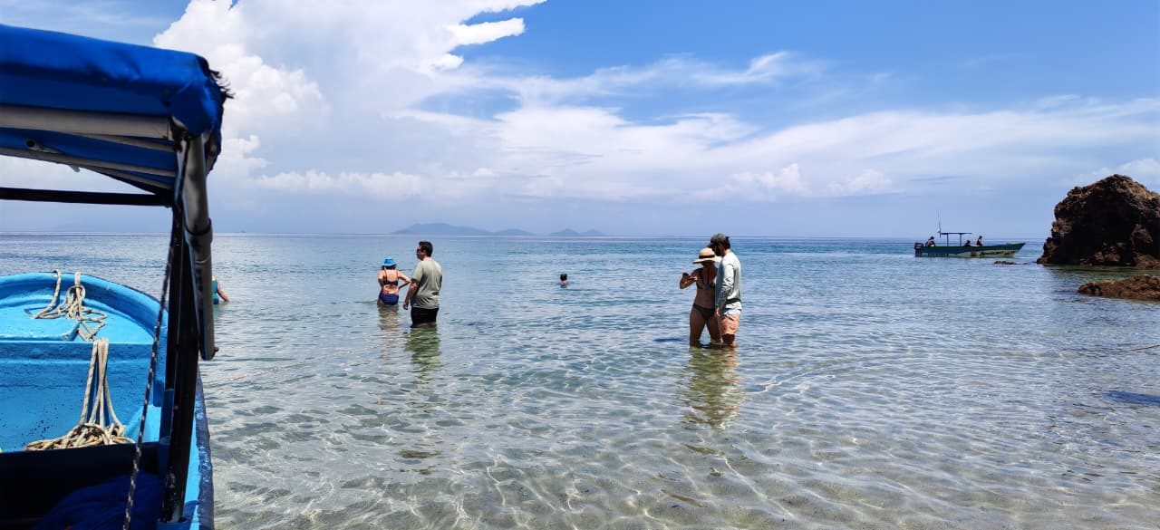 Aguas cristalinas en Punta Chame